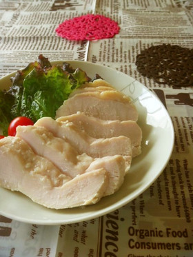 塩麹でしっとり鶏ハム!時短簡単!