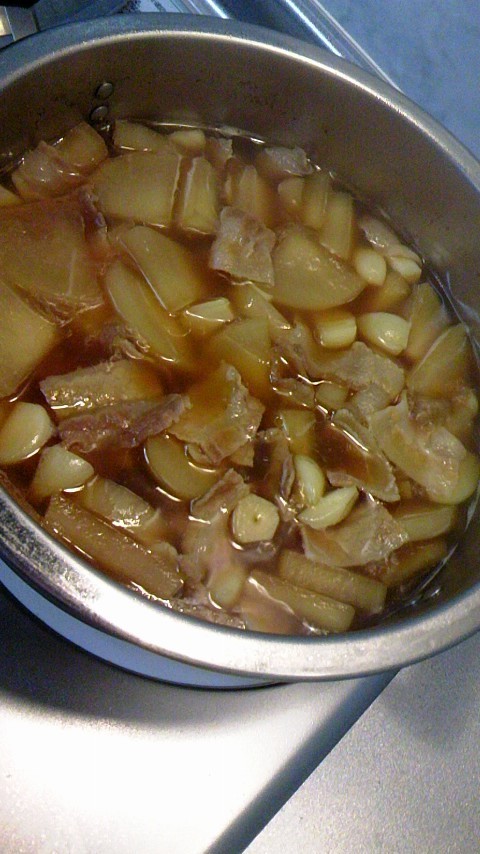 大根と豚バラのニンニクスタミナ甘辛煮の画像