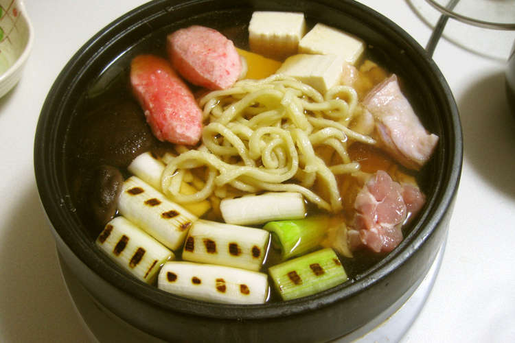 鴨鍋風鶏うどん鍋 レシピ 作り方 By Masuyan21 クックパッド 簡単おいしいみんなのレシピが352万品