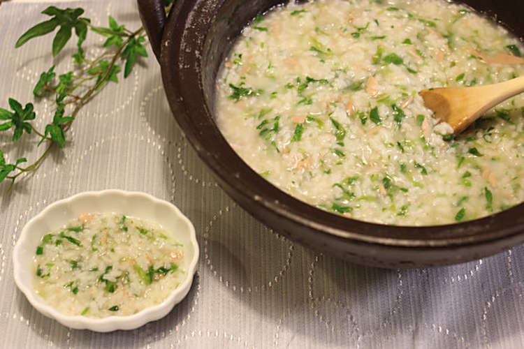 子供も大好き 食べやすくて美味 七草がゆ レシピ 作り方 By 子供と作るウチご飯 クックパッド 簡単おいしいみんなのレシピが352万品