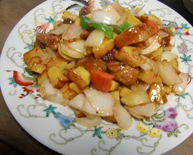 伊達巻と中華名菜でリメイク酢豚の写真