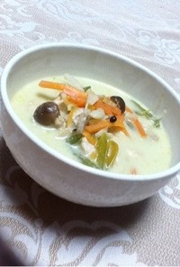 タイ料理の簡単グリーンカレー  