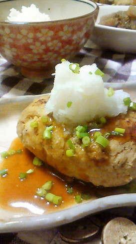 照り焼きおろし◎おからハンバーグ*