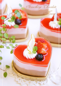 ⁂苺♡チョコムースケーキ⁂