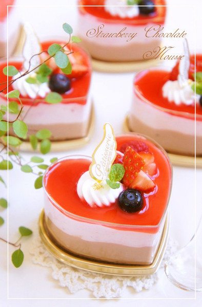 ⁂苺♡チョコムースケーキ⁂の写真