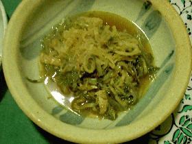 切り干し大根とせりのさっと煮