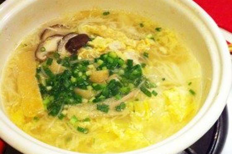 風邪ひきさんポカポカ生姜卵とじにゅうめん レシピ 作り方 By ちっさいもっさん クックパッド 簡単おいしいみんなのレシピが360万品