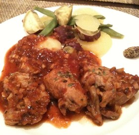 和風イタリアン!鳥もも肉のトマトソース煮