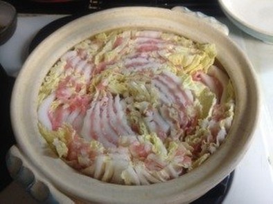 白菜と豚肉のミルフィーユ(キムチ味)の写真