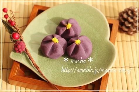 ＊紫芋きんとんのお花＊の画像