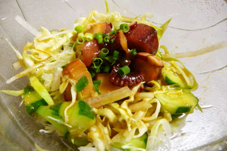 わさび大好き 漬け込みタコさんサラダ レシピ 作り方 By スパルタ弥勒さん クックパッド