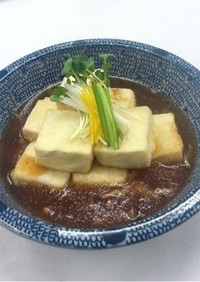 熱々‼揚げ出汁豆腐の卸しあん掛け(^^)