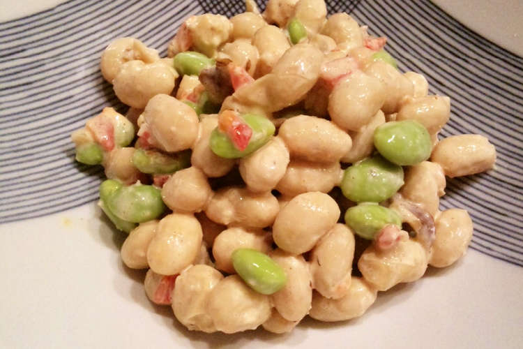お豆の恵みたっぷり やさしい和風サラダ レシピ 作り方 By ゆぅぷん クックパッド 簡単おいしいみんなのレシピが356万品