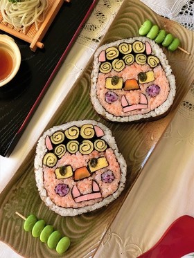 節分飾り巻き寿司・恵方巻き・鬼