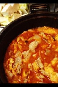 ⁂妻の好物⁂スンドゥブ風キムチチゲ鍋
