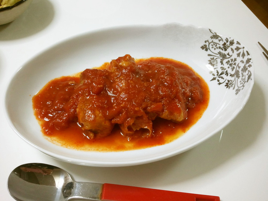 ヘルシー★豚肉とキャベツのトマト煮込みの画像