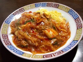 冬のキムラ君サンラータンあんかけ焼きそば