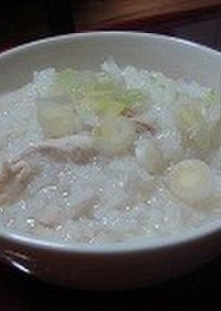 韓国版　丸鶏スープのお粥　タッチュク