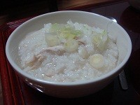 韓国版　丸鶏スープのお粥　タッチュクの画像