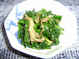 舞茸がおいしい☆ほうれん草のお浸し