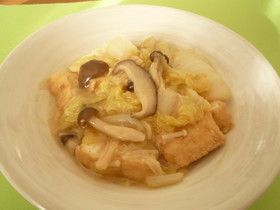 ✿塩麹きのこで作る✿厚揚げと白菜の煮物
