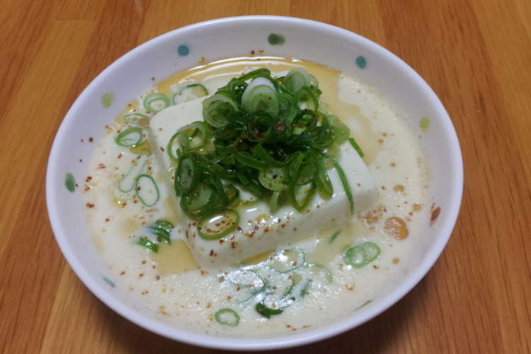 豆腐の豆乳鍋風 夜食にも1人前 レシピ 作り方 By Verita421 クックパッド 簡単おいしいみんなのレシピが357万品
