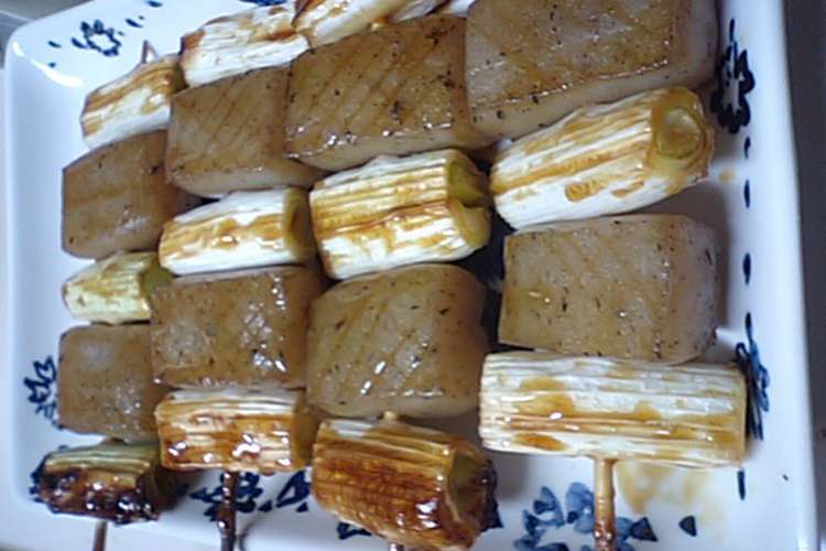 ヘルシーこんにゃく焼き鳥風 レシピ 作り方 By ゆうじパパ クックパッド 簡単おいしいみんなのレシピが353万品