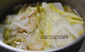 白菜と豚バラ肉の重ね煮 夫大喜び!