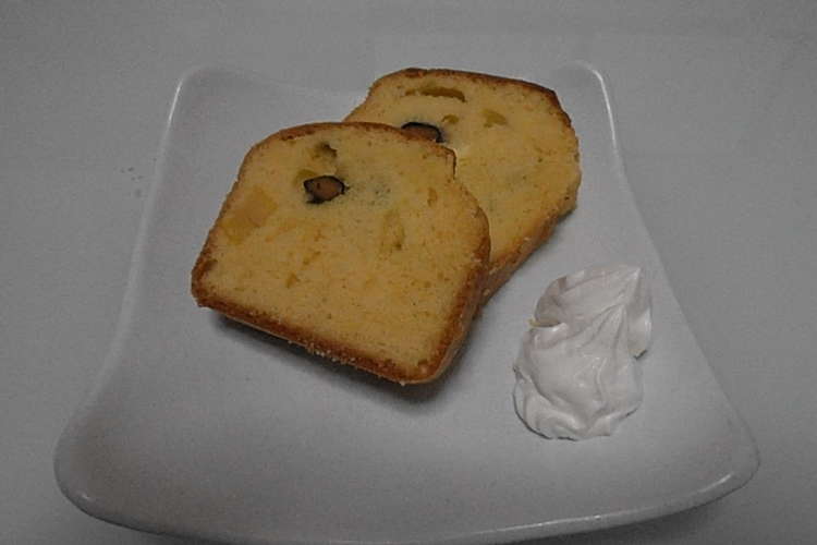 Hmで簡単 栗と黒豆のパウンドケーキ レシピ 作り方 By Maronkuk クックパッド 簡単おいしいみんなのレシピが350万品