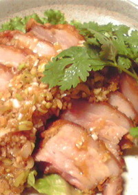 箸が止まらない豚バラ肉の油淋鶏風葱ソース