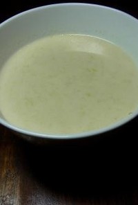 ネギと白菜のクリームスープ