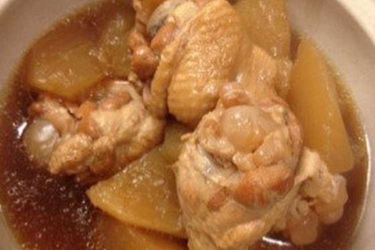 鶏手羽元と大根の煮物 圧力鍋使用 レシピ 作り方 By お気楽人生 クックパッド