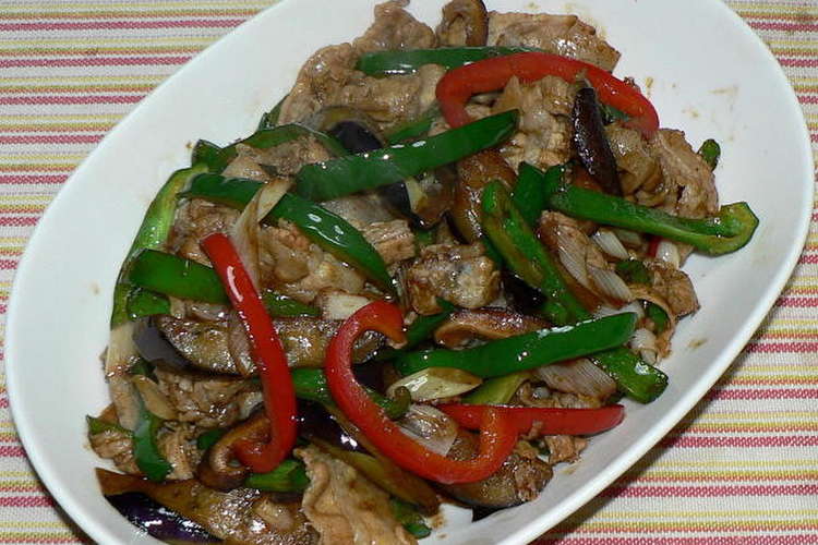 豚バラ肉とナス ピーマンの甜麺醤炒め レシピ 作り方 By Dr仁平 クックパッド 簡単おいしいみんなのレシピが375万品