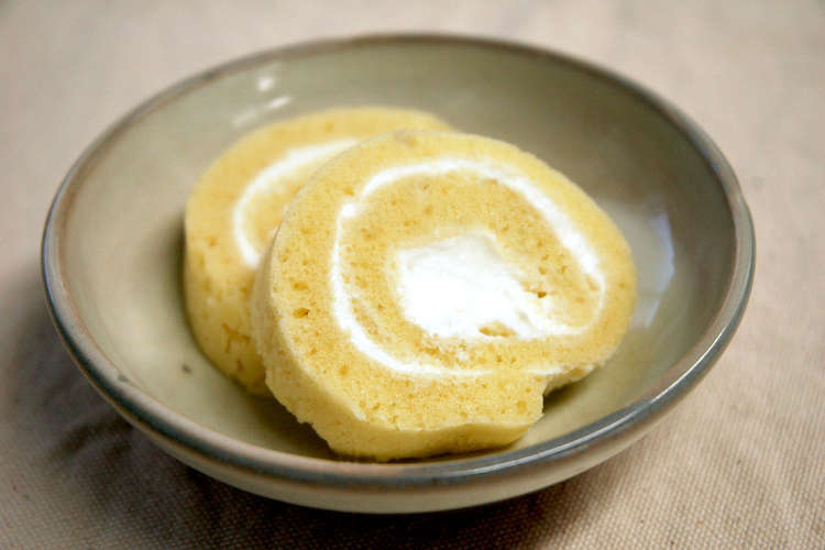 おやつイン レンジで豆乳ロールケーキ レシピ 作り方 By 江別製粉 クックパッド 簡単おいしいみんなのレシピが350万品