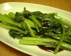 油菜（野菜のオイスターソースかけ）の画像