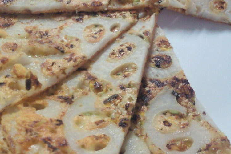 子供のおやつに れんこんのチーズ焼き レシピ 作り方 By ｈａｋｕママ クックパッド