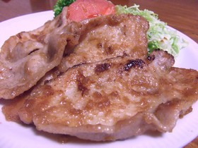 豚の生姜焼き♪りんごたっぷりタレ