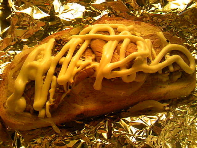ローストビーフとクリームチーズのサンドの画像