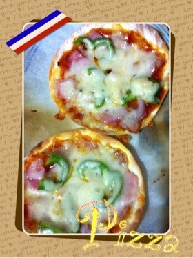 おやつに!夜食に!餃子の皮ピザ