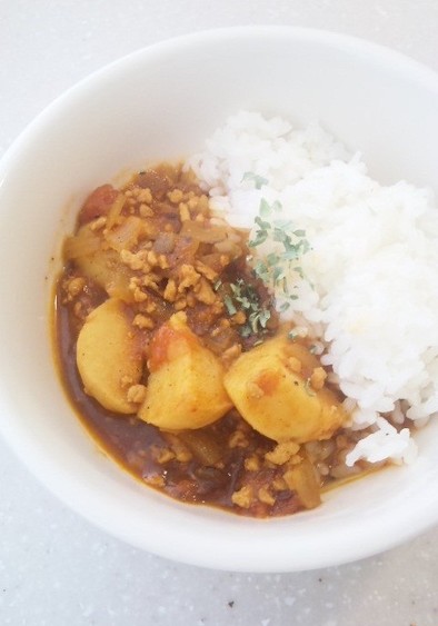 鶏と里芋のヘルシー＊トマトカレーの写真