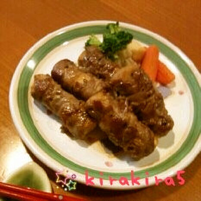 高野豆腐のラム肉巻の写真