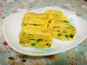 お弁当に♪ちくわねぎマヨ卵焼き