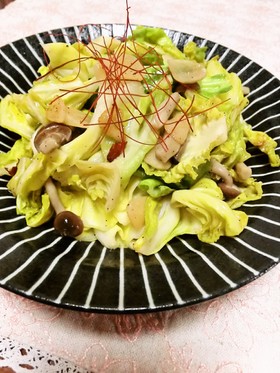春キャベツのペペロンチーノ♪