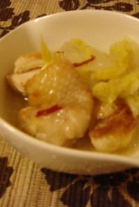 鶏肉と白菜のマッコリ煮