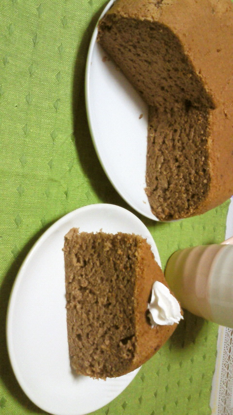 炊飯器でチョコバナナケーキの画像