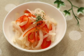 お弁当に♪大根とパプリカの洋風なます