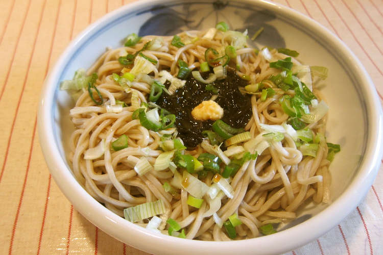 簡単ヘルシー さっぱりもずく蕎麦 レシピ 作り方 By M N クックパッド