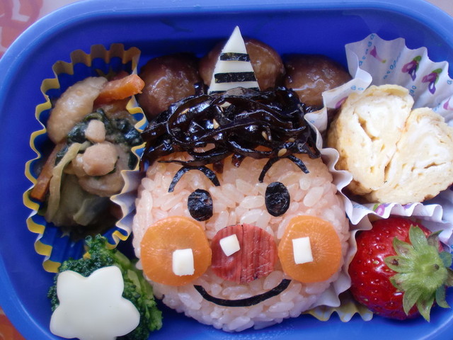 キャラ弁 節分 アンパンマンが鬼クンに レシピ 作り方 By ぴょんまちゃと クックパッド