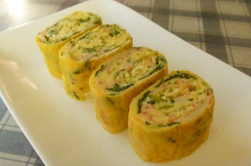 お弁当に☆カニ玉風の卵焼き☆鶏ガラ味