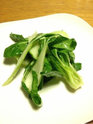 青梗菜のサラダの写真